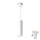 TURYN LED RGBW Dimmable Bathroom Pendant on Cable – 1× GU10 (6.5W, 230V), 2700–6500K, Wi‑Fi, IP44, White