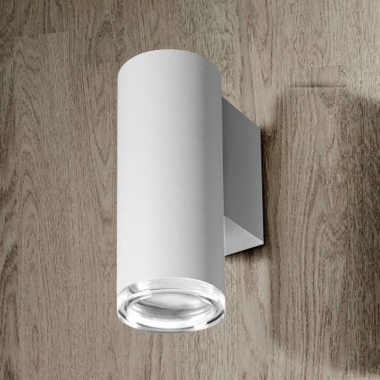 LED RGBW Dimmable Bathroom Wall Light TURYN 1xGU10/4,8W/230V 3000K IP44 White + Remote Control