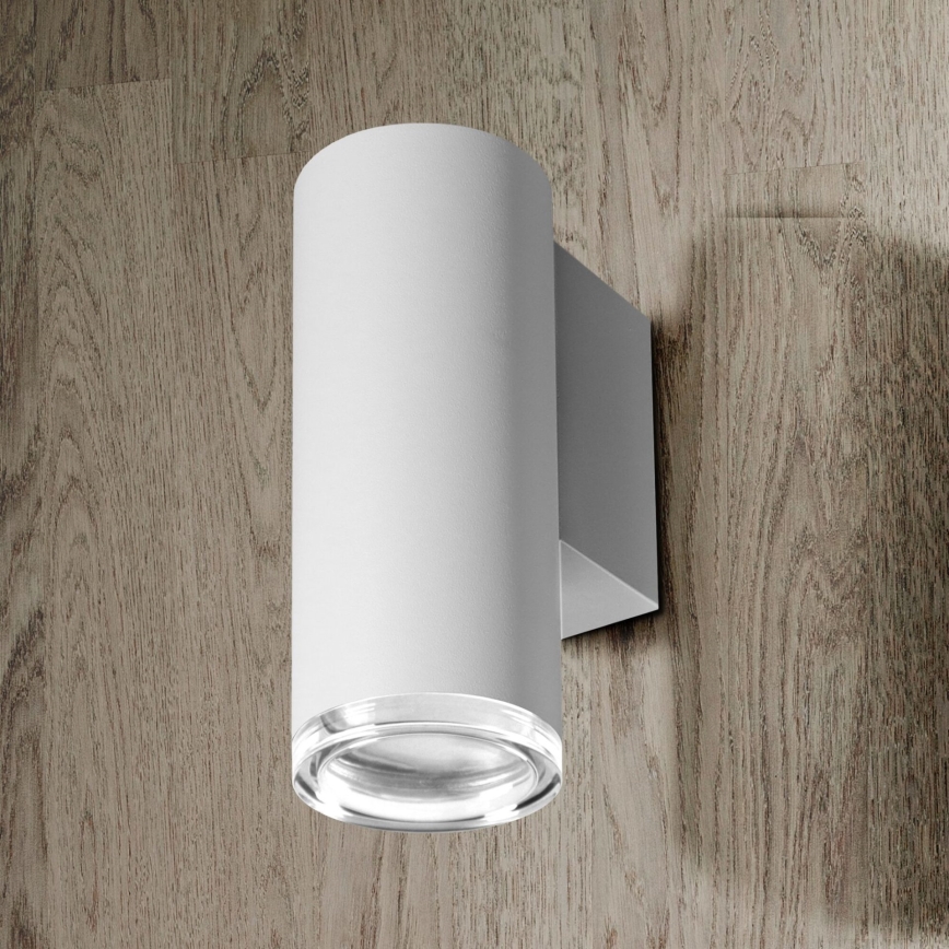LED RGBW Dimmable Bathroom Wall Light TURYN 1xGU10/4,8W/230V 3000K IP44 White + Remote Control