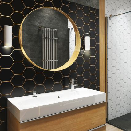 LED RGBW Dimmable Bathroom Wall Light TURYN 1xGU10/6W/230V 3000K IP44 White + Remote Control