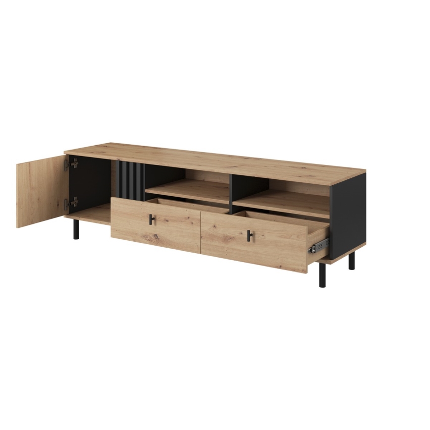 TV table BADIA oak/anthracite