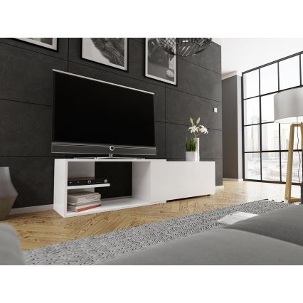 TV table CLIF 40x180 cm white