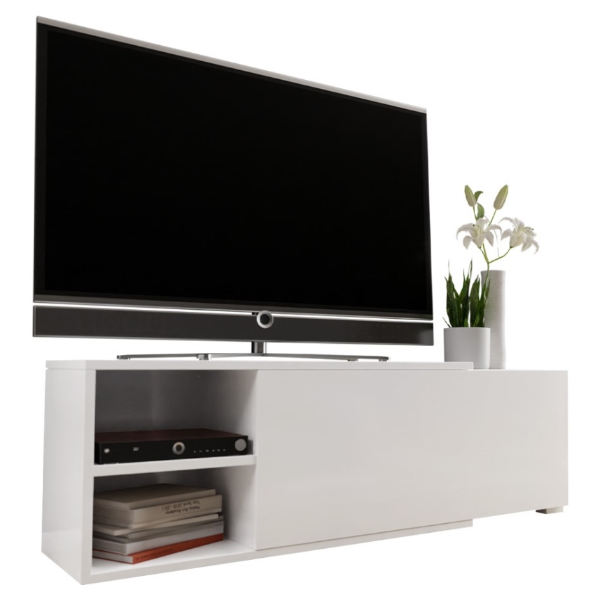 TV table CLIF 40x180 cm white