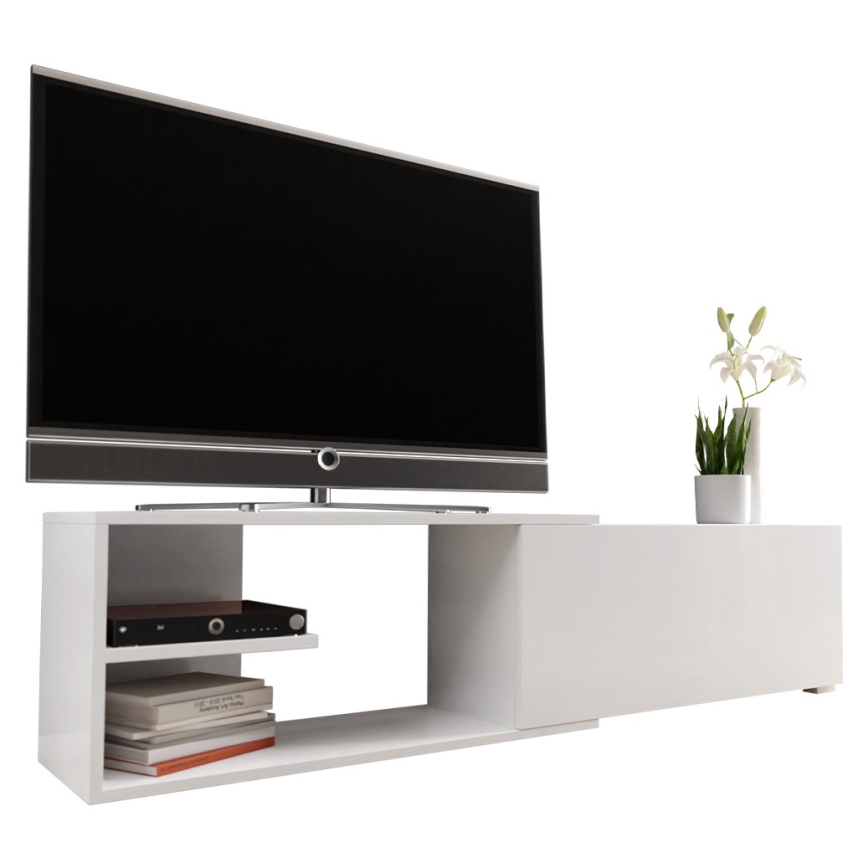 TV table CLIF 40x180 cm white