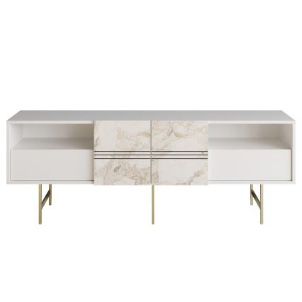 TV table DERIN 64,7x180 cm white