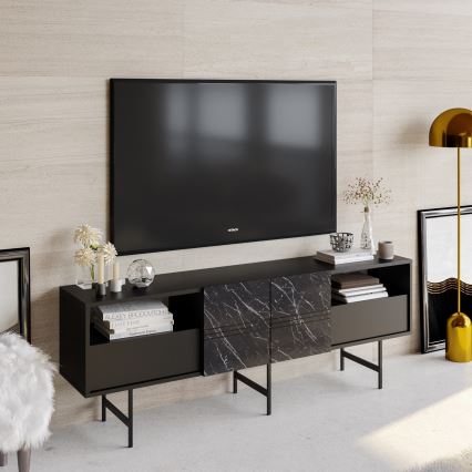 TV Table DERIN 65x180 cm black