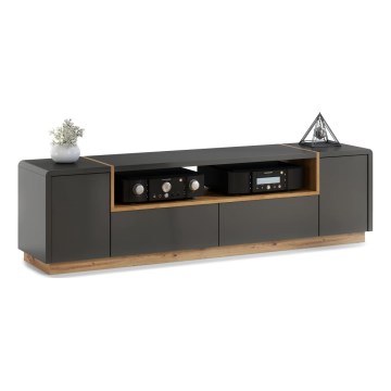 TV table FRED anthracite/oak artisan