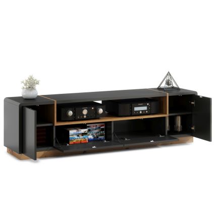 TV table FRED anthracite/oak artisan