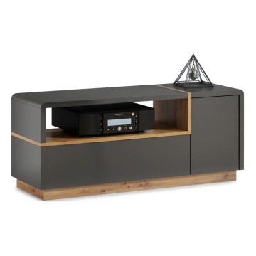 TV table FRED anthracite/oak artisan