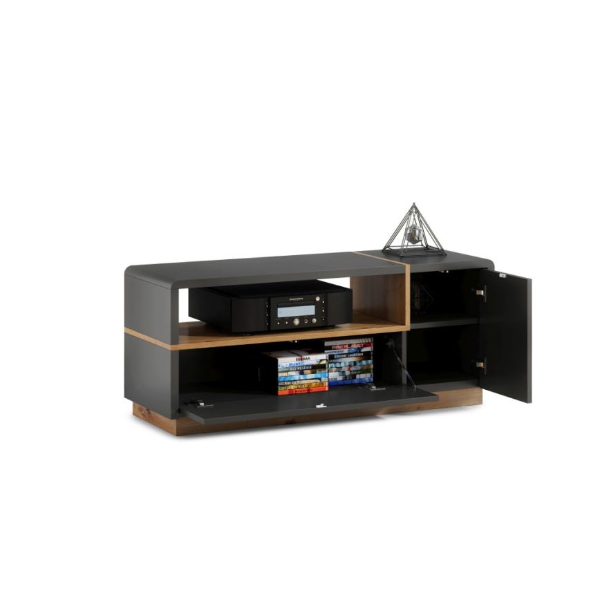 TV table FRED anthracite/oak artisan