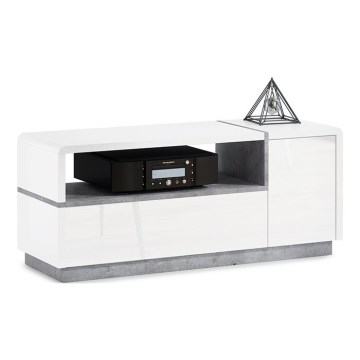 TV table FRED white/grey