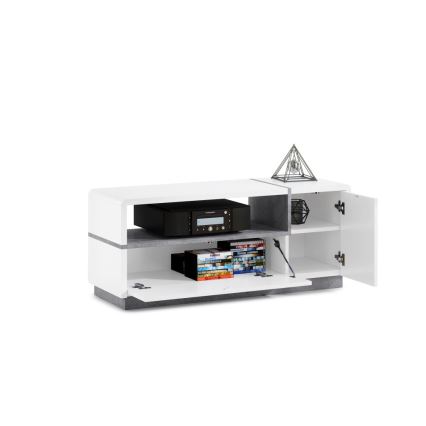 TV table FRED white/grey