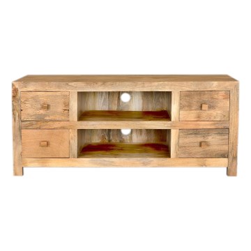 TV table HINA 60x140 cm solid wood/mango tree