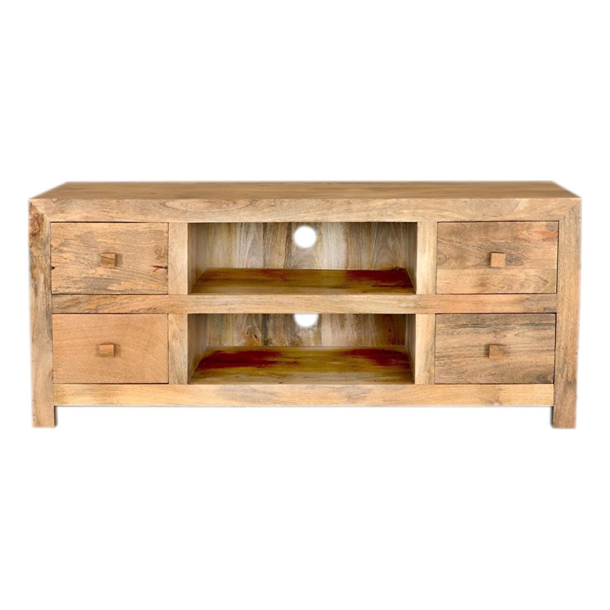 TV table HINA 60x140 cm solid wood/mango tree