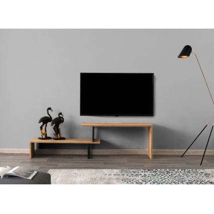 TV table OVIT 44x153 cm brown/black