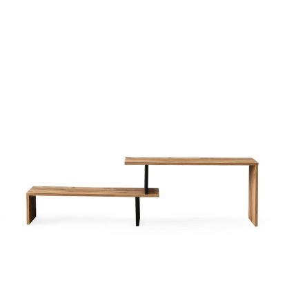 TV table OVIT 44x153 cm brown/black