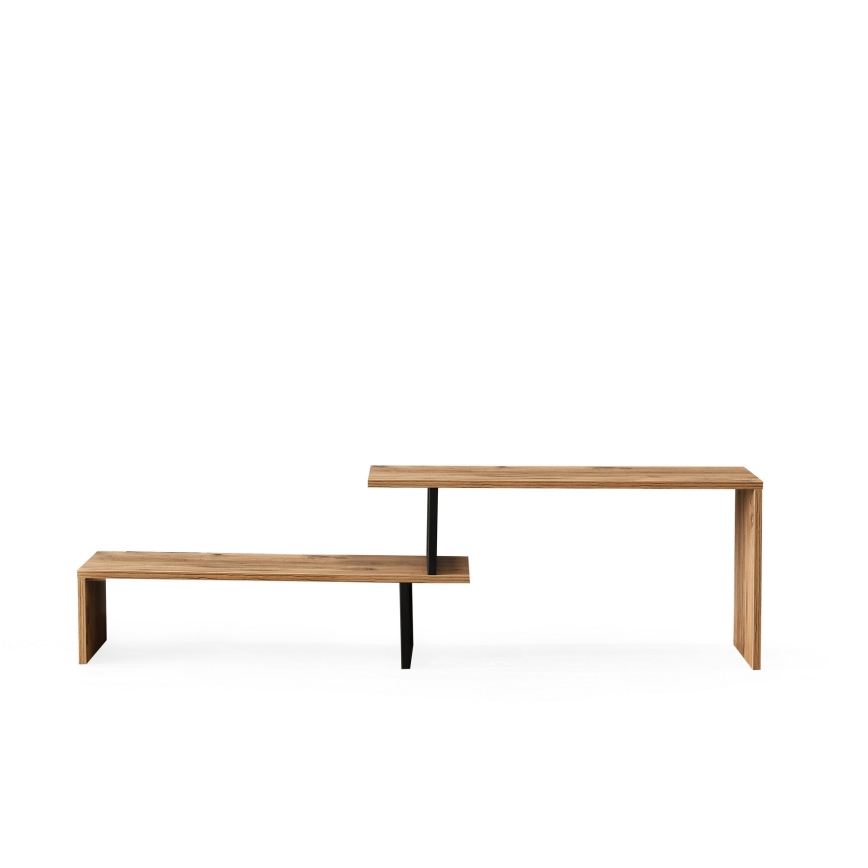 TV table OVIT 44x153 cm brown/black