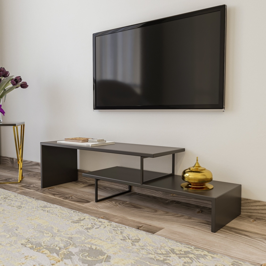 TV table OVIT 45x120 cm anthracite/black
