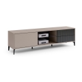 TV table with drawers RONJA taupe/black