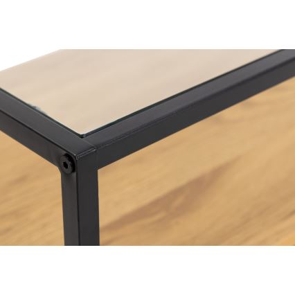 TV table ZEIN oak/black