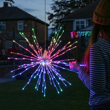 Twinkly - LED RGB Dimmable outdoor poinsettia SPRITZER 200xLED IP44 Wi-Fi
