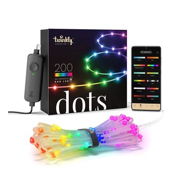 Twinkly - LED RGB Outdoor dimmable strip DOTS 200xLED 10 m IP44 Wi-Fi