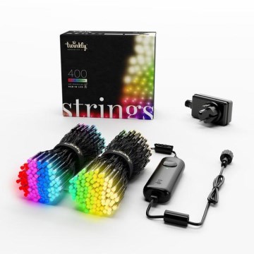 Twinkly - LED RGBW Dimmable outdoor christmas chain STRINGS 400xLED 35,5m IP44 Wi-Fi