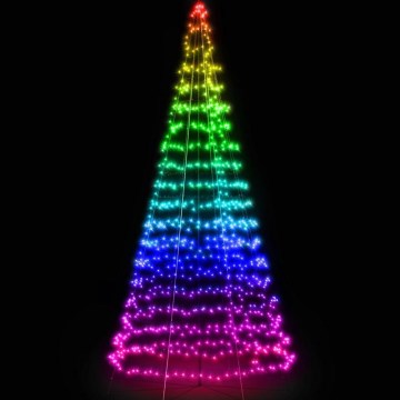 Twinkly - LED RGBW Dimmable outdoor Christmas tree LIGHT TREE 300xLED 2m IP44 Wi-Fi