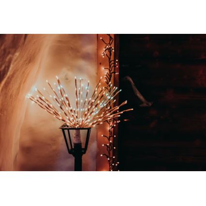 Twinkly - LED RGB Dimmable outdoor poinsettia SPRITZER 200xLED IP44 Wi-Fi