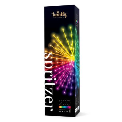 Twinkly - LED RGB Dimmable outdoor poinsettia SPRITZER 200xLED IP44 Wi-Fi