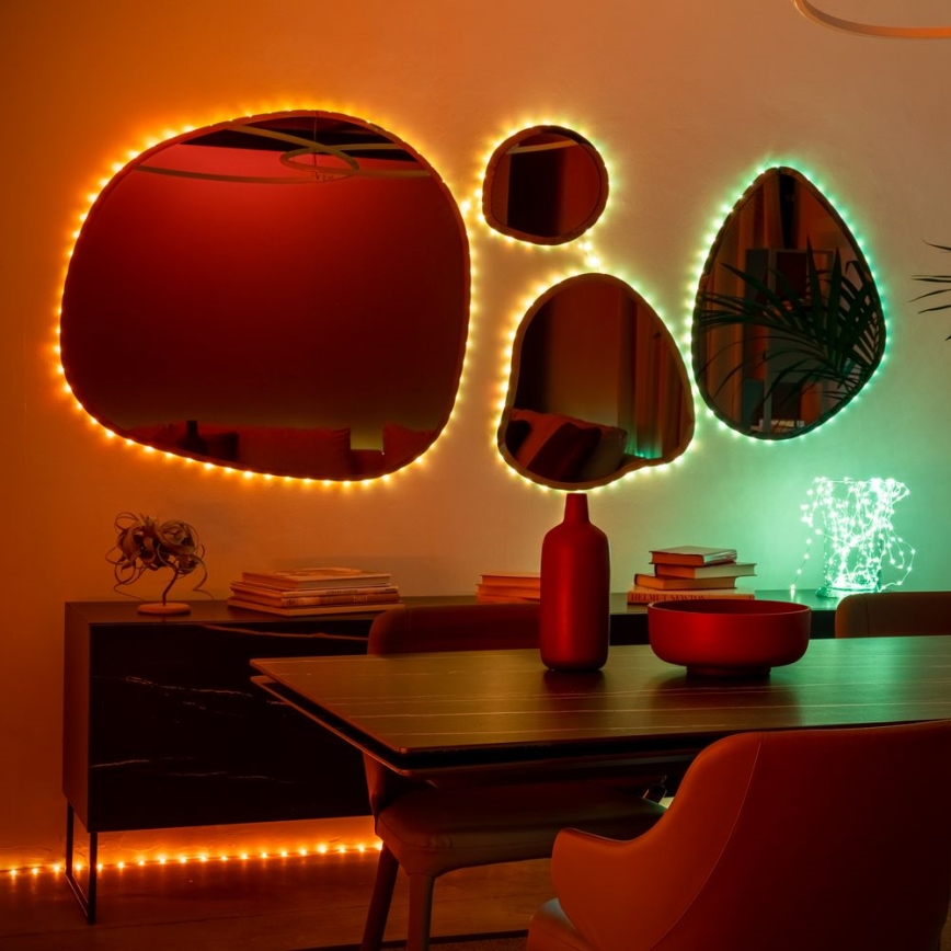 Twinkly - LED RGB Dimmable strip DOTS 60xLED 3 m Wi-Fi USB