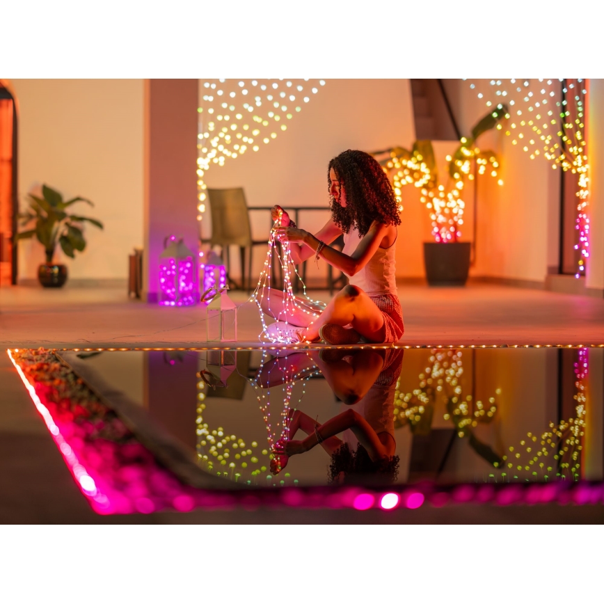 Twinkly - DOTS RGB LED Dimmable Christmas String Lights, 60 LEDs, 7 m, USB, Wi-Fi