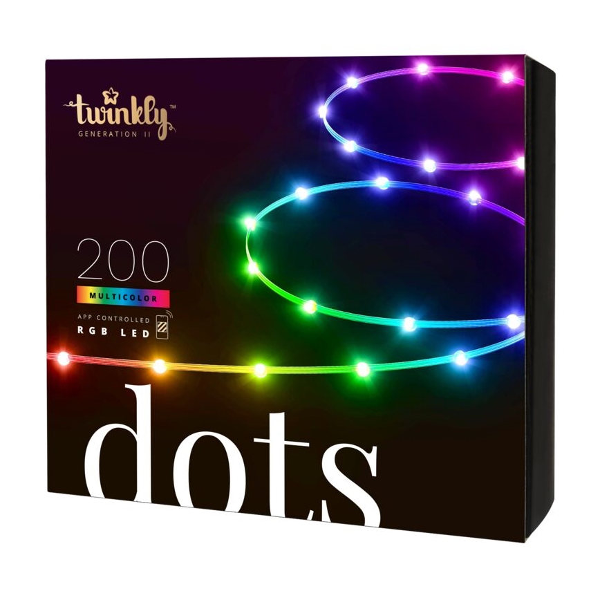Twinkly - LED RGB Outdoor dimmable strip DOTS 200xLED 10 m IP44 Wi-Fi