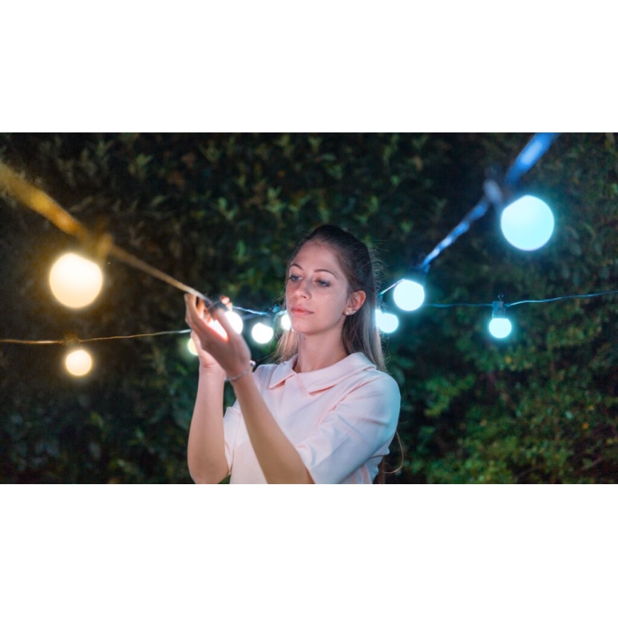 Twinkly - LED Dimmable outdoor decorative chain FESTOON 20xLED 14m IP44 Wi-Fi