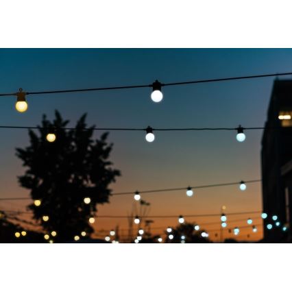 Twinkly - LED Dimmable outdoor decorative chain FESTOON 20xLED 14m IP44 Wi-Fi