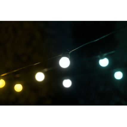 Twinkly - LED Dimmable outdoor decorative chain FESTOON 20xLED 14m IP44 Wi-Fi