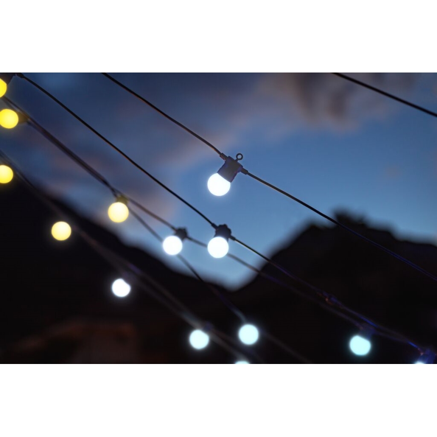 Twinkly - LED Dimmable outdoor decorative chain FESTOON 20xLED 14m IP44 Wi-Fi