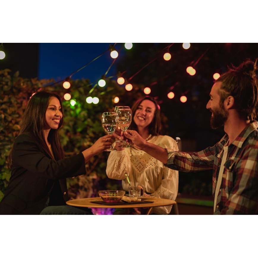 Twinkly - LED RGB Dimmable outdoor decorative chain FESTOON 20xLED 14m IP44 Wi-Fi