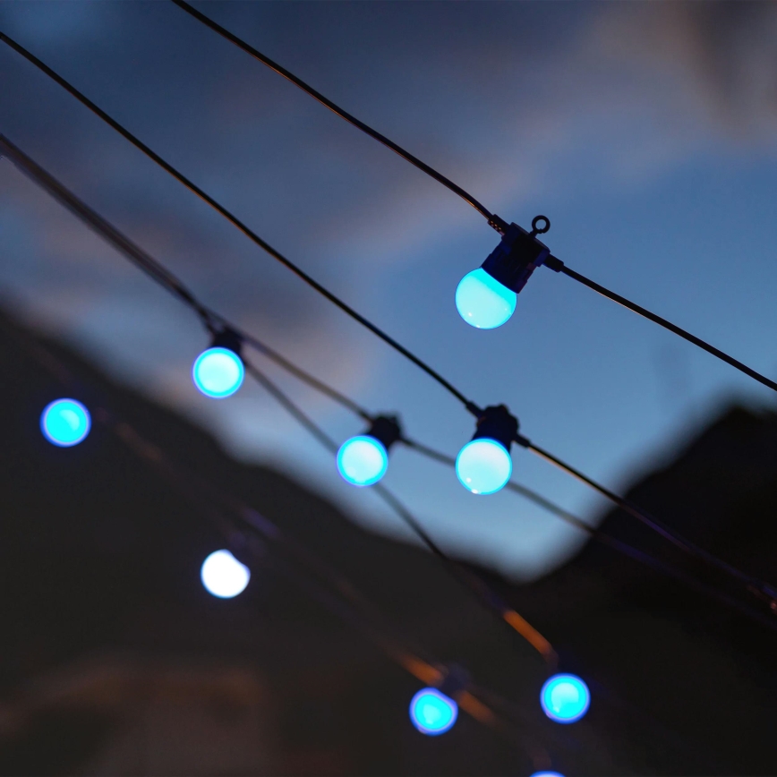 Twinkly - LED RGB Dimmable outdoor decorative chain FESTOON 20xLED 14m IP44 Wi-Fi