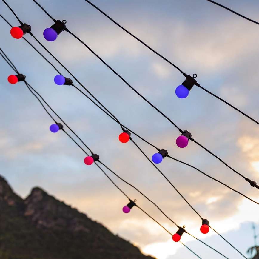 Twinkly - LED RGB Dimmable outdoor decorative chain FESTOON 20xLED 14m IP44 Wi-Fi