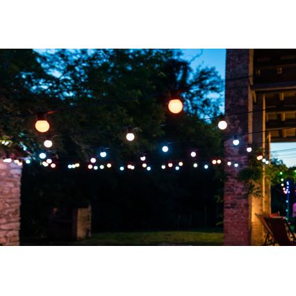 Twinkly - LED RGB Dimmable outdoor decorative chain FESTOON 20xLED 14m IP44 Wi-Fi