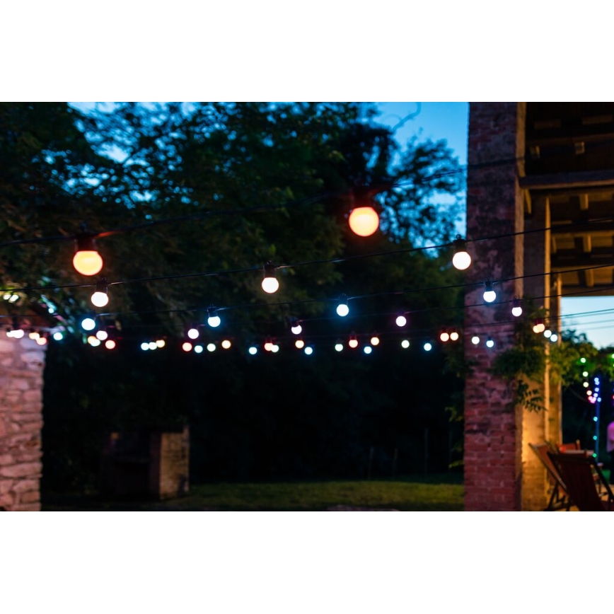 Twinkly - LED RGB Dimmable outdoor decorative chain FESTOON 20xLED 14m IP44 Wi-Fi