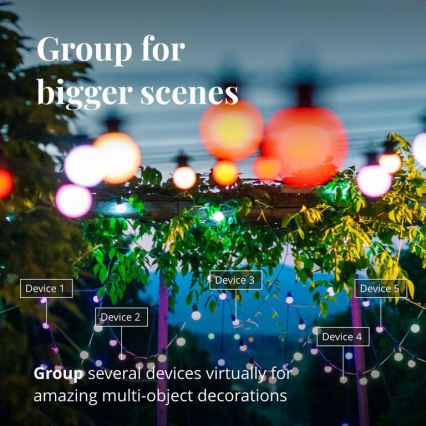 Twinkly - LED RGB Dimmable outdoor decorative chain FESTOON 20xLED 14m IP44 Wi-Fi
