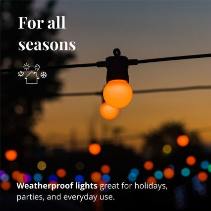 Twinkly - LED RGB Dimmable outdoor decorative chain FESTOON 20xLED 14m IP44 Wi-Fi