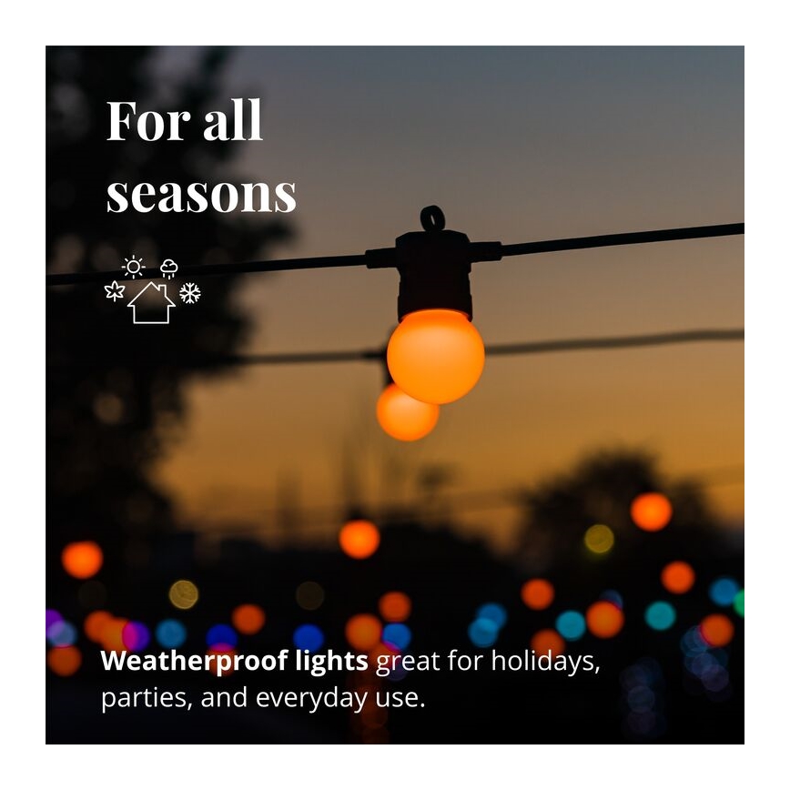 Twinkly - LED RGB Dimmable outdoor decorative chain FESTOON 20xLED 14m IP44 Wi-Fi