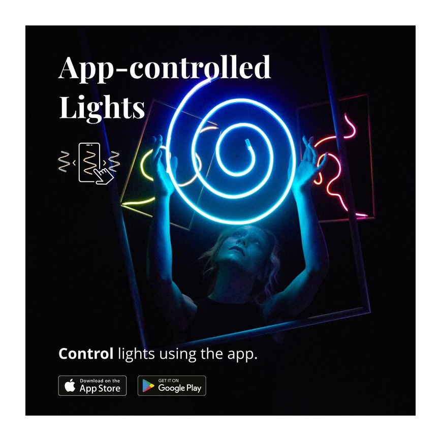 Twinkly - LED RGB Dimmable strip FLEX 200xLED 2 m Wi-Fi