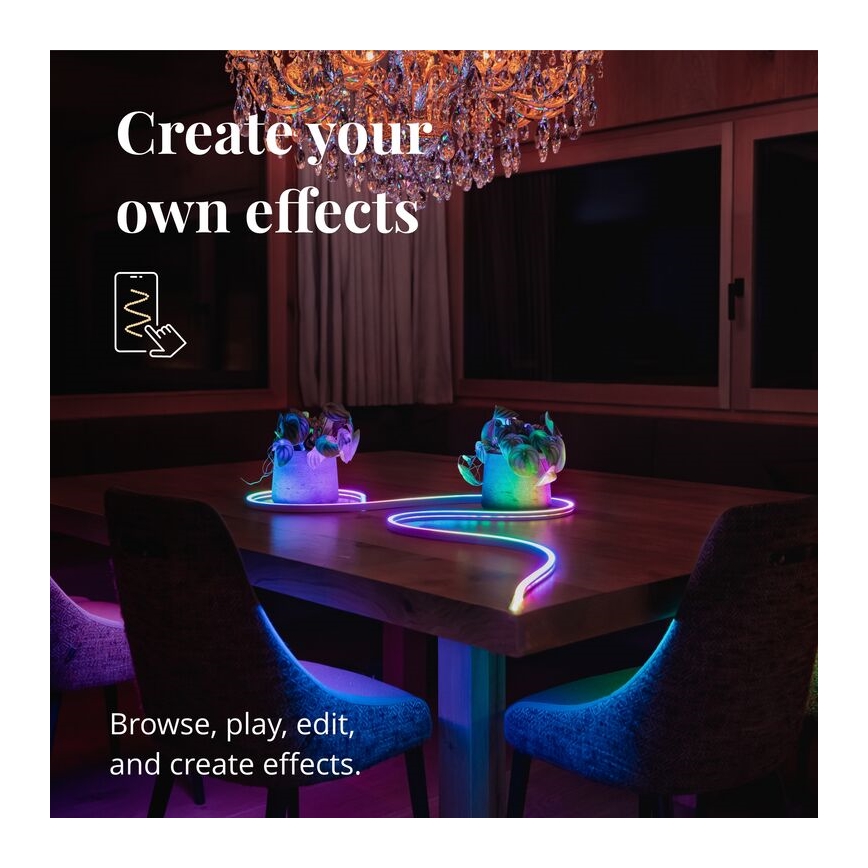 Twinkly - LED RGB Dimmable strip FLEX 200xLED 2 m Wi-Fi