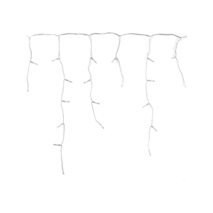 Twinkly - LED Dimmable outdoor Christmas curtain ICICLE 190xLED 11,5m IP44 Wi-Fi