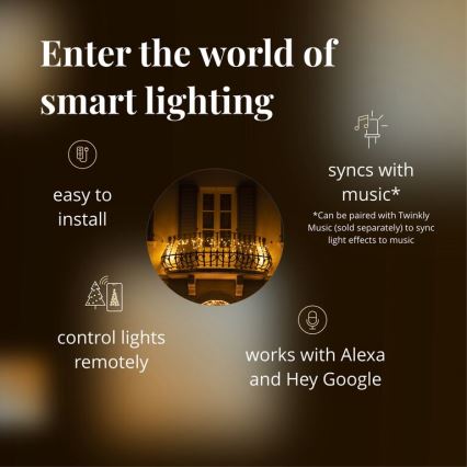 Twinkly - LED Dimmable outdoor Christmas curtain ICICLE 190xLED 11,5m IP44 Wi-Fi