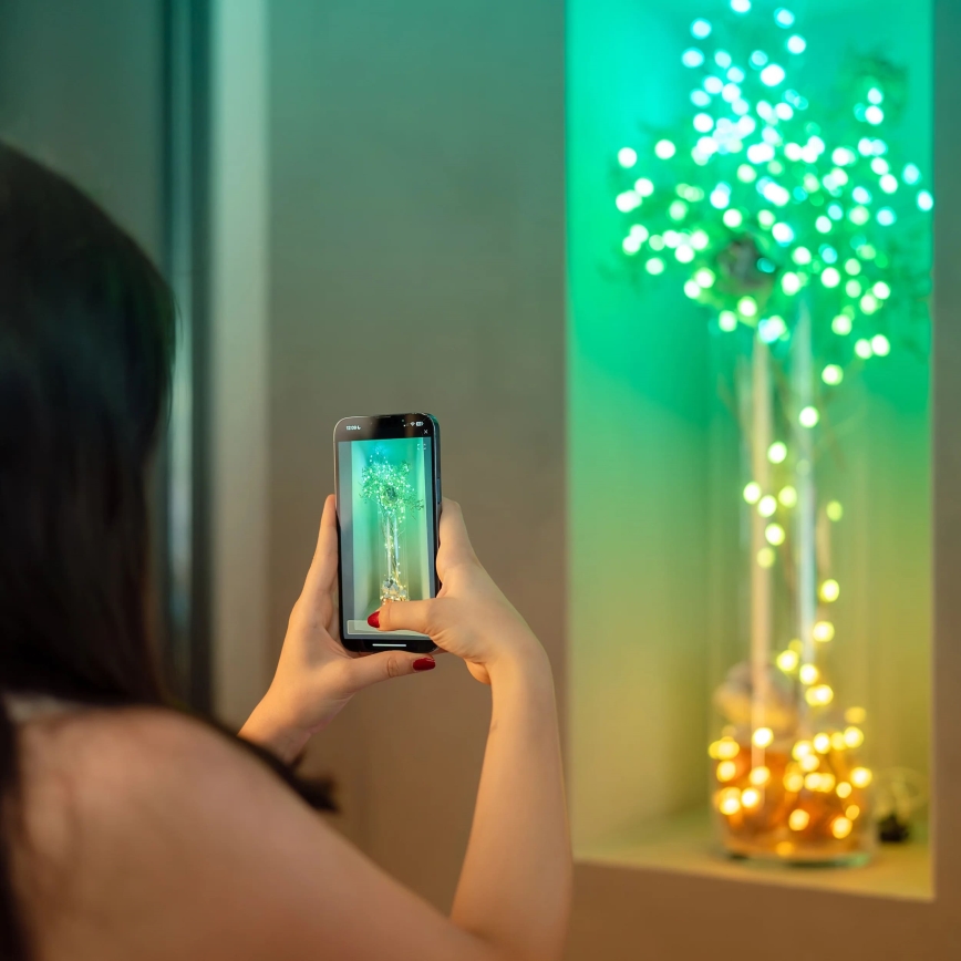 Twinkly - LED RGB Dimmable Christmas chain CANDIES 100xLED 8 m USB Wi-Fi